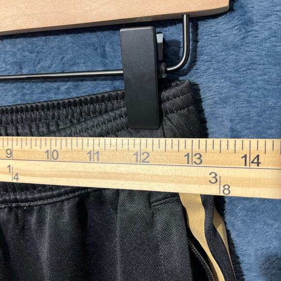 Adidas 3 Stripe Black Gold Track Joggers Climacool Pants Mens Size Small - Picture 5 of 6